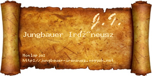 Jungbauer Iréneusz névjegykártya
